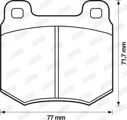 Jurid 571805J - Тормозные колодки, дисковые, комплект autosila-amz.com