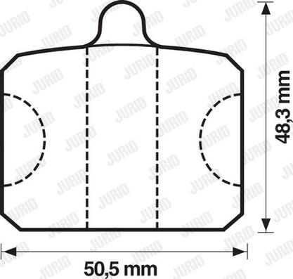 Jurid 571816J - Тормозные колодки, дисковые, комплект autosila-amz.com