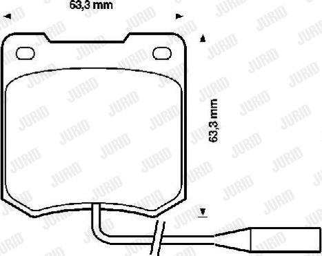 Jurid 571817J - Тормозные колодки, дисковые, комплект autosila-amz.com