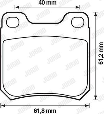 Jurid 571390J - Тормозные колодки, дисковые, комплект autosila-amz.com