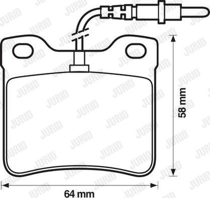 Jurid 571398J - Тормозные колодки, дисковые, комплект autosila-amz.com