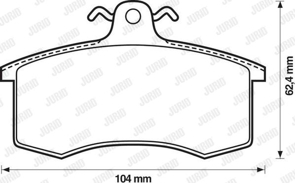 Jurid 571346J - Тормозные колодки, дисковые, комплект autosila-amz.com