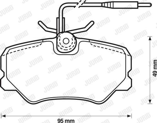 Jurid 571359D - Тормозные колодки, дисковые, комплект autosila-amz.com