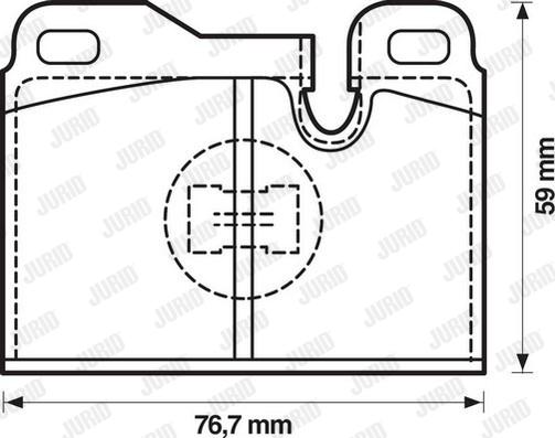 Jurid 571354J - Тормозные колодки, дисковые, комплект autosila-amz.com