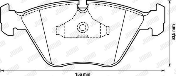 Jurid 571355D - Тормозные колодки, дисковые, комплект autosila-amz.com