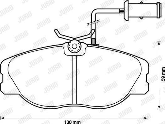 Jurid 571365J - Тормозные колодки, дисковые, комплект autosila-amz.com