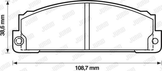 Jurid 571362J - Тормозные колодки, дисковые, комплект autosila-amz.com