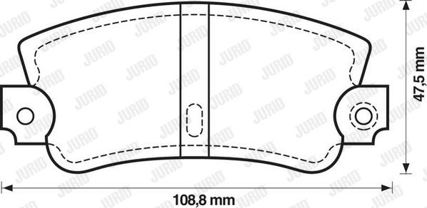 Jurid 571301J - Тормозные колодки, дисковые, комплект autosila-amz.com