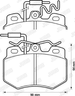 Jurid 571319D - Тормозные колодки, дисковые, комплект autosila-amz.com