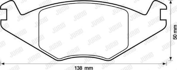 Jurid 571315J - Тормозные колодки, дисковые, комплект autosila-amz.com