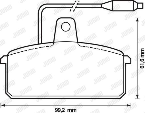 Jurid 571318J - Тормозные колодки, дисковые, комплект autosila-amz.com