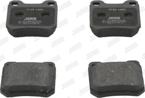 Jurid 571389J - Тормозные колодки, дисковые, комплект autosila-amz.com
