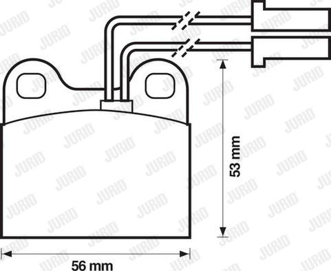 Jurid 571385J - Тормозные колодки, дисковые, комплект autosila-amz.com