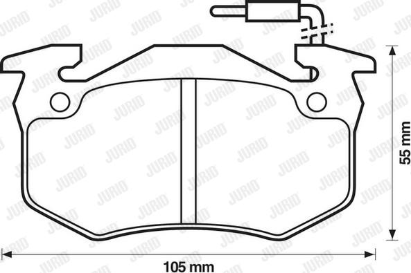 Jurid 571331D - Тормозные колодки, дисковые, комплект autosila-amz.com