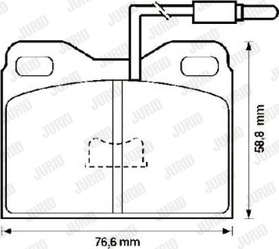 Jurid 571322J - Тормозные колодки, дисковые, комплект autosila-amz.com