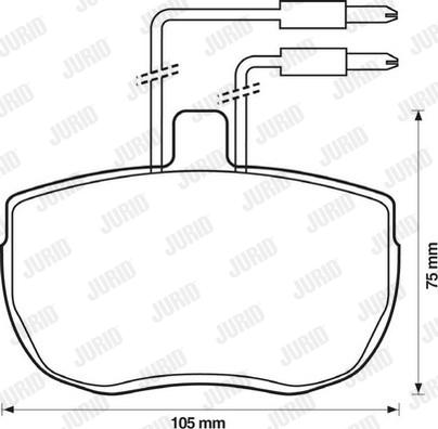 Jurid 571379J - Тормозные колодки, дисковые, комплект autosila-amz.com