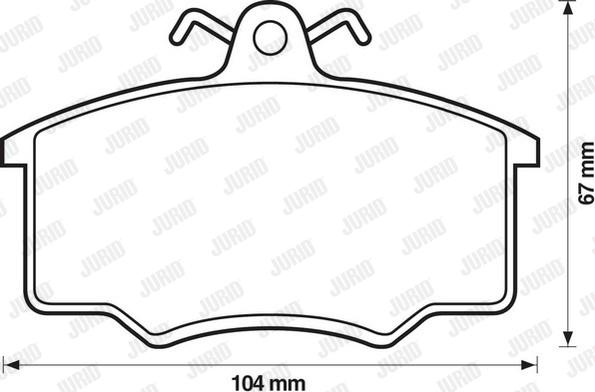 Jurid 571375J - Тормозные колодки, дисковые, комплект autosila-amz.com