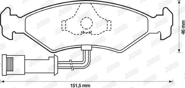 Jurid 571291J - Тормозные колодки, дисковые, комплект autosila-amz.com