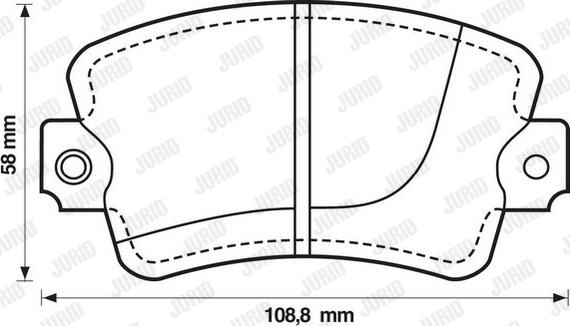 Jurid 571246J - Тормозные колодки, дисковые, комплект autosila-amz.com