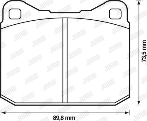 Jurid 571255D - Тормозные колодки, дисковые, комплект autosila-amz.com