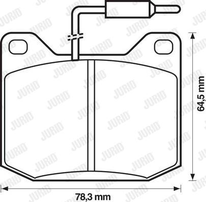 Jurid 571206J - Тормозные колодки, дисковые, комплект autosila-amz.com