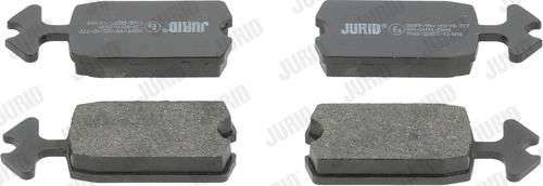 Jurid 571210J - Тормозные колодки, дисковые, комплект autosila-amz.com