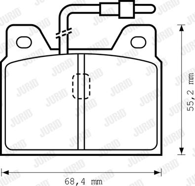 Jurid 571218D - Тормозные колодки, дисковые, комплект autosila-amz.com