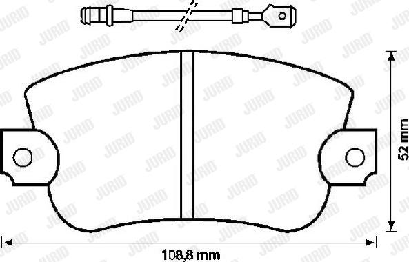 Jurid 571223J - Тормозные колодки, дисковые, комплект autosila-amz.com