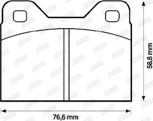 Jurid 571222J - Тормозные колодки, дисковые, комплект autosila-amz.com