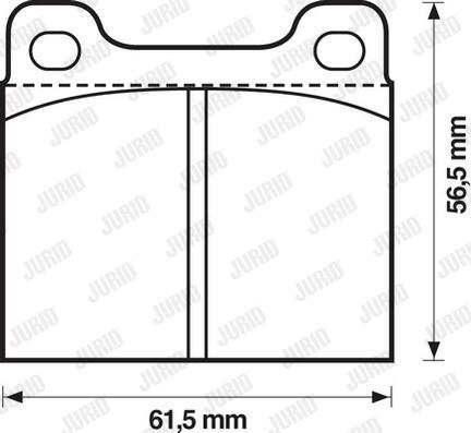 Jurid 571279D - Тормозные колодки, дисковые, комплект autosila-amz.com