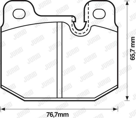 Jurid 571271D - Тормозные колодки, дисковые, комплект autosila-amz.com