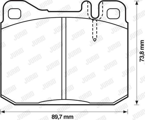 Jurid 571278D - Тормозные колодки, дисковые, комплект autosila-amz.com