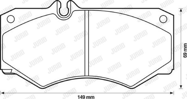 Jurid 571272D - Тормозные колодки, дисковые, комплект autosila-amz.com