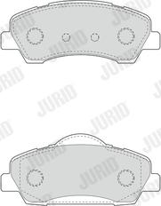 Jurid 573461J - Тормозные колодки, дисковые, комплект autosila-amz.com