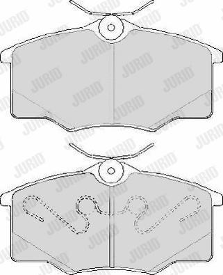 Jurid 573635J - Тормозные колодки, дисковые, комплект autosila-amz.com