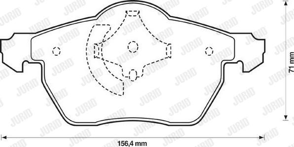 Jurid 573052J - Тормозные колодки, дисковые, комплект autosila-amz.com