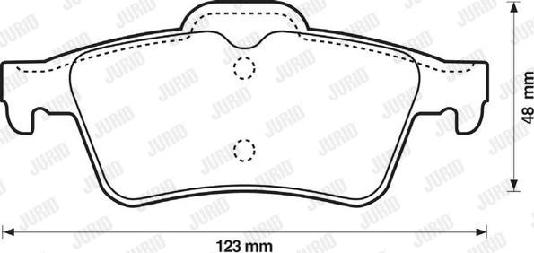 Jurid 573018J - Тормозные колодки, дисковые, комплект autosila-amz.com