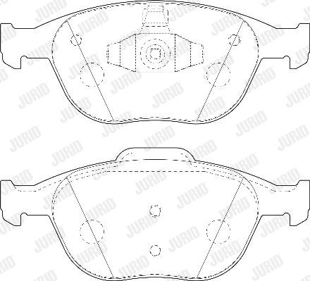 Jurid 573085D - Тормозные колодки, дисковые, комплект autosila-amz.com