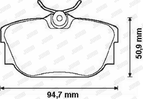 Jurid 573038J - Тормозные колодки, дисковые, комплект autosila-amz.com