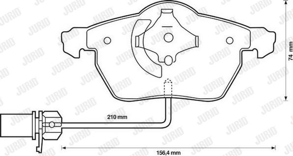 Jurid 573037J - Тормозные колодки, дисковые, комплект autosila-amz.com