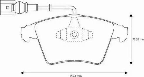 Jurid 573159J-AS - Тормозные колодки, дисковые, комплект autosila-amz.com