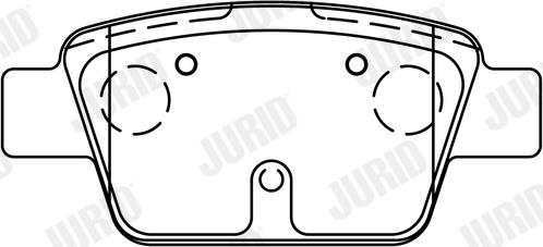 Jurid 573105J - Тормозные колодки задние Fiat Stilo 10.01->/Bravo 04.07-> autosila-amz.com