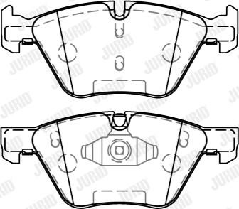 Jurid 573187J - колодки дисковые торм. перед. BMW autosila-amz.com