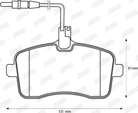 Jurid 573132JC - Тормозные колодки, дисковые, комплект autosila-amz.com