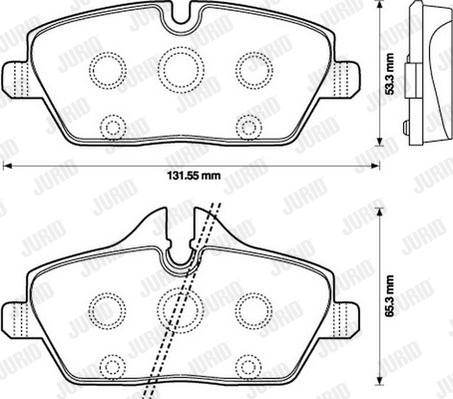 Jurid 573137D - Тормозные колодки, дисковые, комплект autosila-amz.com