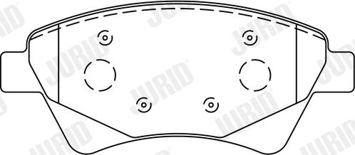 Jurid 573124J - Тормозные колодки, дисковые, комплект autosila-amz.com