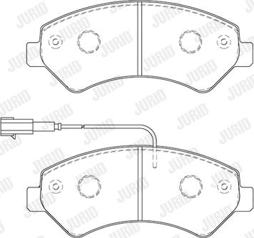 Jurid 573849J - Тормозные колодки, дисковые, комплект autosila-amz.com