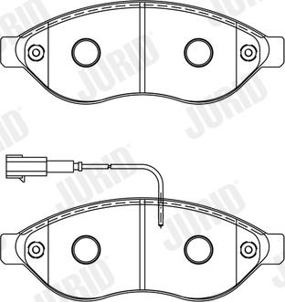 Jurid 573848J - Тормозные колодки, дисковые, комплект autosila-amz.com