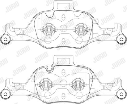Jurid 573856J - Тормозные колодки, дисковые, комплект autosila-amz.com