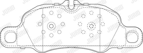 Jurid 573804J - Тормозные колодки, дисковые, комплект autosila-amz.com